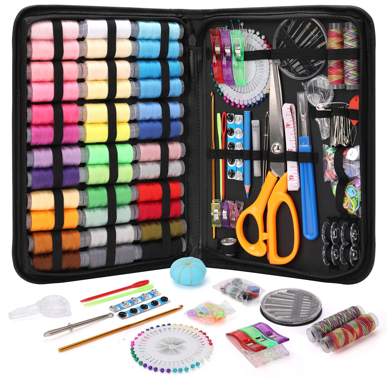 Sewing Kit Gifts for Grandma, Mom, Adults, Kids, Beginner, Home Traveler, Emergency, Professional Sewing Supplies with Tailor Scissors, 38XL Thread, Soft Tape Measure, Sewing Needles etc